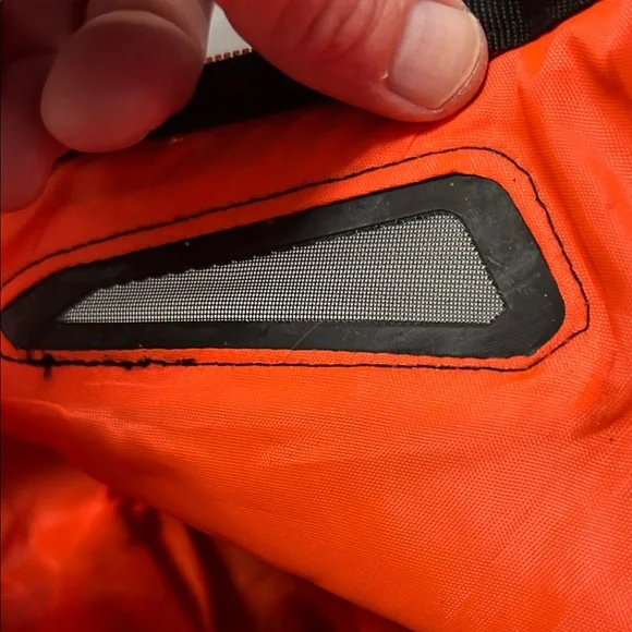 Easton Double Bat Bag/EquipmentCamouflage Black Backpack Orange Accents - Picture 10 of 12